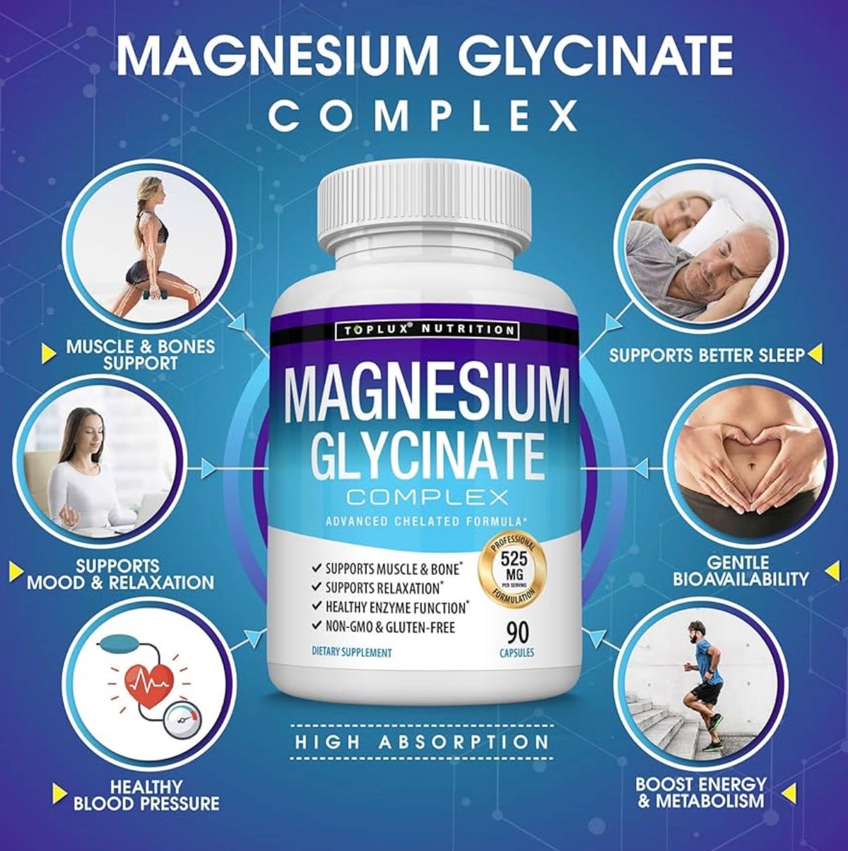 8-in-1 Magnesium Complex For Better Digestion & Overall Health