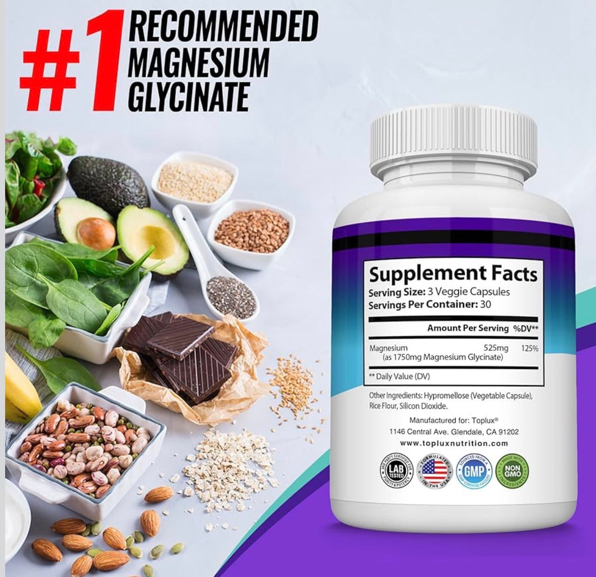 8-in-1 Magnesium Complex For Better Digestion & Overall Health