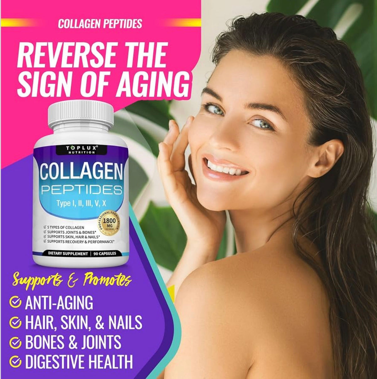 Collagen Peptides For Youthful Skin & Healthy Hair