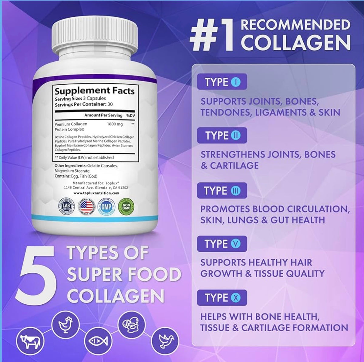Collagen Peptides For Youthful Skin & Healthy Hair